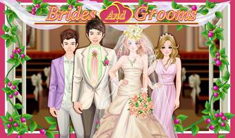 Bride et Groom Jeux de Mariage Affiche