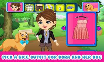 پوستر Dora and her Dog – Dog game
