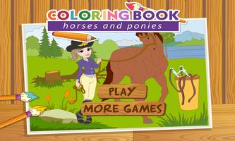 Coloringbook Horses 海报