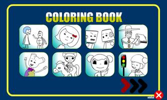 ibi Coloring Book for Kids پوسٹر