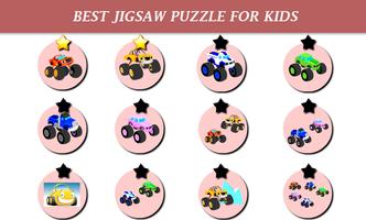 Monster Car Puzzle Kids imagem de tela 1