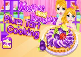 Mother and Daughter Plum Tart Cooking 포스터
