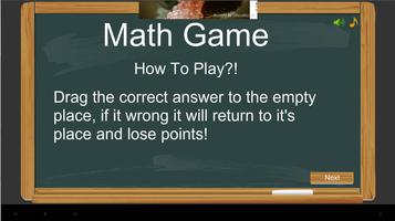 Math Games (Game Matematika) پوسٹر
