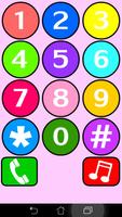 Toy phone for kids and babies Plakat