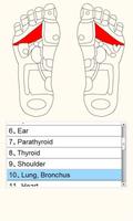 Reflexology foot massage chart تصوير الشاشة 1