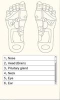 Reflexology foot massage chart imagem de tela 2