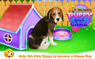 Beagle Puppy Day Care Affiche