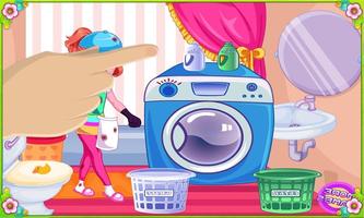 Laundry games for girls Affiche