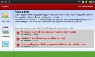 eazyCMS Mobile Website Editor ポスター