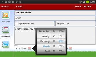 eazyCMS Mobile Website Editor スクリーンショット 1