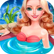 mermaid bathing girls games