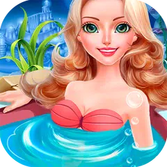 人魚入浴の女の子のゲーム アプリダウンロード