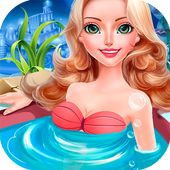 mermaid bathing girls games ikon