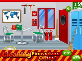 Poster fireworkers office girls games