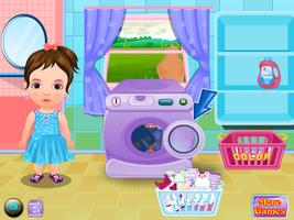 가정 세탁물 소녀 게임 스크린샷 3