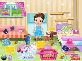 Home Laundry Girls Games โปสเตอร์