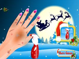 Nail art christmas games poster