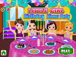 Birthday party girl games Plakat