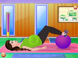 Pregnant Excercise Girls Games syot layar 1