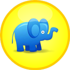 Elephant Zooballs Physics Game ícone
