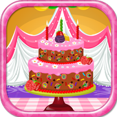 Birthday party baby games icon