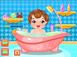 Baby care games for girls Affiche