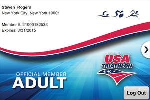 برنامه‌نما USA Triathlon Card عکس از صفحه