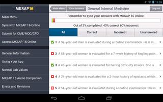 MKSAP 16 Tablet Edition اسکرین شاٹ 3