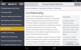 MKSAP 16 Tablet Edition screenshot 2