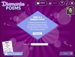 Diamante Poems capture d'écran 1