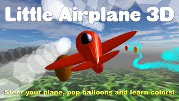 Little Airplane 3D Free - Kids الملصق