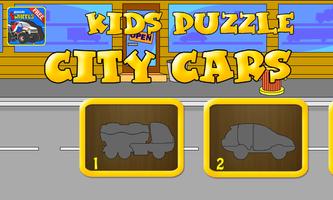 Kids Puzzle - City Cars Affiche