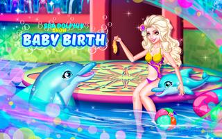 Sea Dolphin Show Baby Birth Affiche