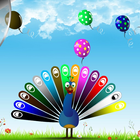 Balloons & Peacock Color Match icône