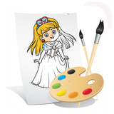 تلوين رسم صور الاميرات biểu tượng