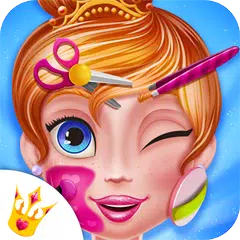 أ公主美女城堡 - 化妝釘子美甲清潔面部時尚開玩笑專業的沙龍愛著名按摩顏色幻想出現遊戲 APK 下載