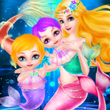 Mermaid Newborn Twins Care آئیکن