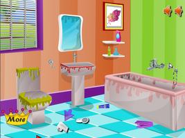 Wash Bathroom - Cleaning Games capture d'écran 1