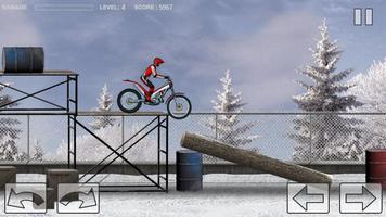 Bike Trial Snow Ride الملصق