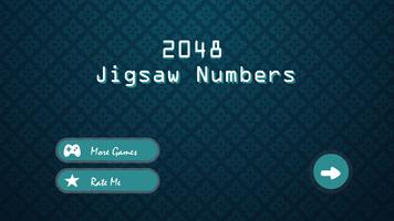 2048 jigsaw numbers poster