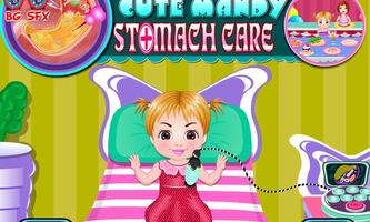 Cute mandy stomach care poster