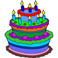 Cake coloring book