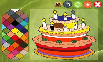 Cake coloring book پوسٹر
