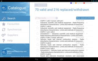 IEC Catalogue screenshot 1
