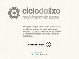 Ciclo do Lixo - Papel Affiche