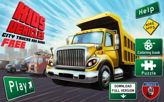 Kids Vehicles: City Trucks & B Affiche