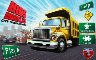 پوستر Kids Vehicles: City Trucks & B