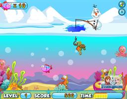 Fishing With Frozen Snowman screenshot 2