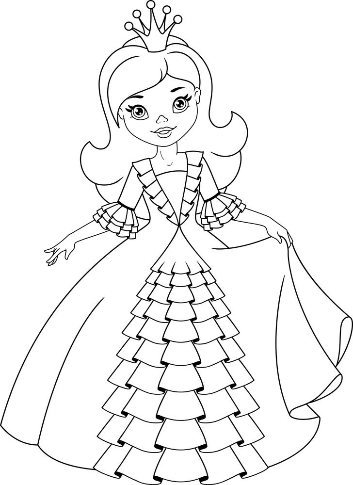 Gambar Kartun Cinderella Untuk Mewarnai