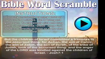 Bible Word Scramble Affiche